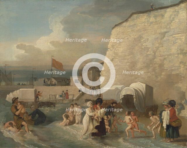 The Bathing Place at Ramsgate, ca 1788. Artist: West, Benjamin (1738-1820)