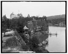 The Bathing place, Lake Mohonk, c1902. Creator: Unknown