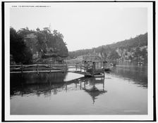 The Bathing place, Lake Mohonk, N.Y., c1902. Creator: Unknown