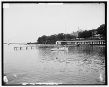 The Bathing place, Manhansett i.e. Manhanset House, Shelter Island, c1904. Creator: Unknown
