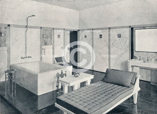 The Bathroom of the Stoclet Palace, Brussels, Belgium, c1914. Artist: Unknown.