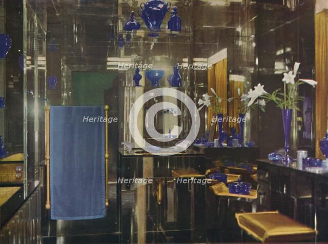 'The bathroom at Gayfere House, London', 1936. Artist: Unknown.