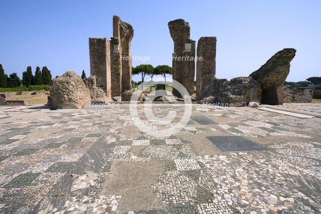 The baths of Marina Gate, Ostia Antica, Italy. Artist: Samuel Magal