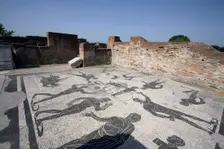 The baths of Marina Gate, Ostia Antica, Italy. Creator: Samuel Magal