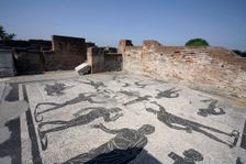 The baths of Marina Gate, Ostia Antica, Italy. Creator: Samuel Magal