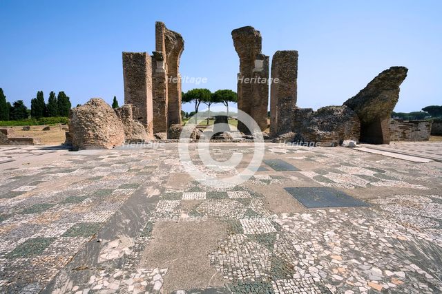 The baths of Marina Gate, Ostia Antica, Italy. Creator: Samuel Magal.