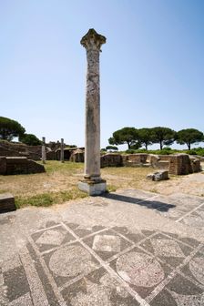 The baths of Mitras, Ostia Antica, Italy. Creator: Samuel Magal