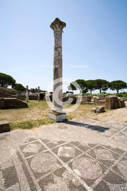 The baths of Mitras, Ostia Antica, Italy.  Creator: Samuel Magal.