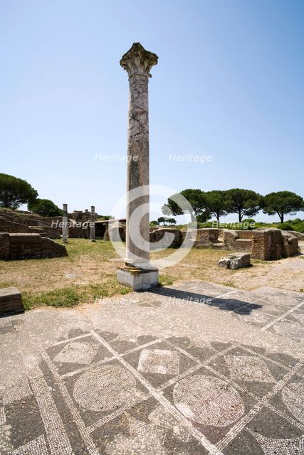 The baths of Mitras, Ostia Antica, Italy.  Creator: Samuel Magal.
