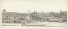 The Baths of Caracalla and Three Capitals from the Villa Mattei in Rome, c.1809-c.1812. Creator: Josephus Augustus Knip