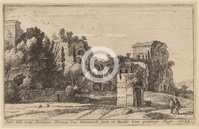 The Baths of Caracalla. Creator: Herman van Swanevelt.