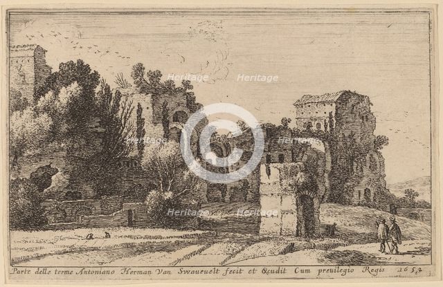 The Baths of Caracalla. Creator: Herman van Swanevelt.