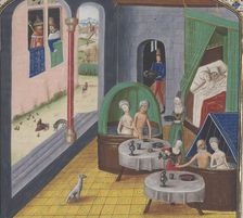 The baths of Sergius Orata. Miniature from Dits et faits mémorables by Valerius Maximus, c1450-1475. Creator: Anonymous master