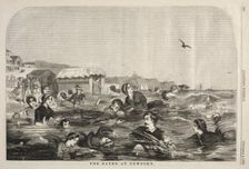 The Baths at Newport, 1858. Creator: Winslow Homer (American, 1836-1910)