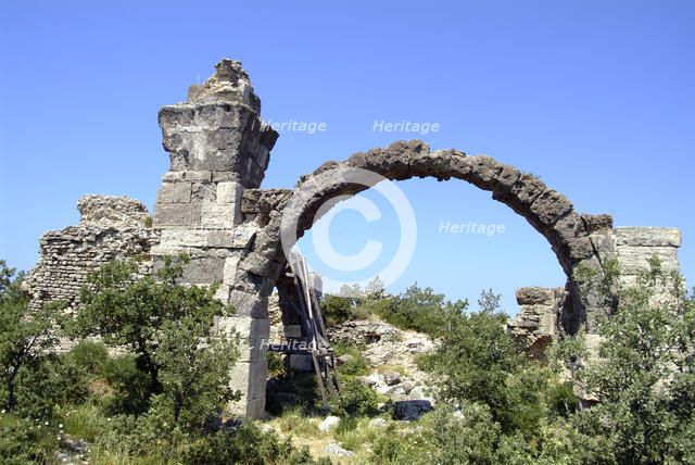 The baths at Alexandria Troas, Turkey. Artist: Samuel Magal
