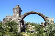 The baths at Alexandria Troas, Turkey. Creator: Samuel Magal