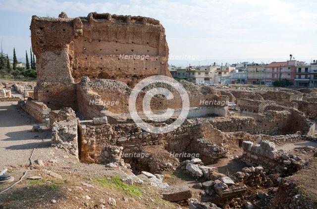 The baths at Argos, Greece. Creator: Samuel Magal.