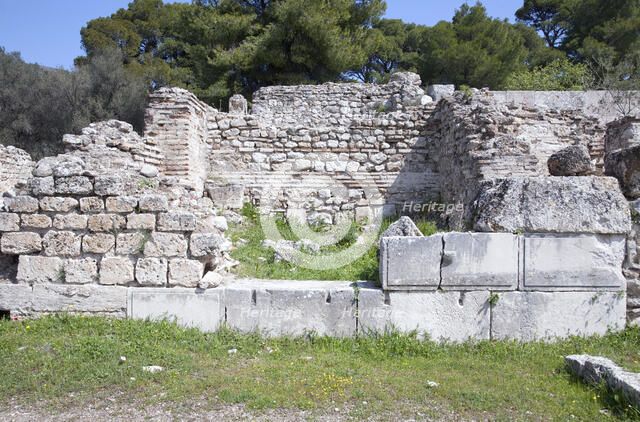 The baths at Epidauros, Greece. Artist: Samuel Magal