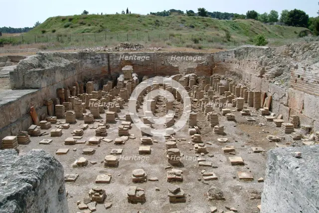 The baths at Isthmia, Greece. Creator: Samuel Magal.