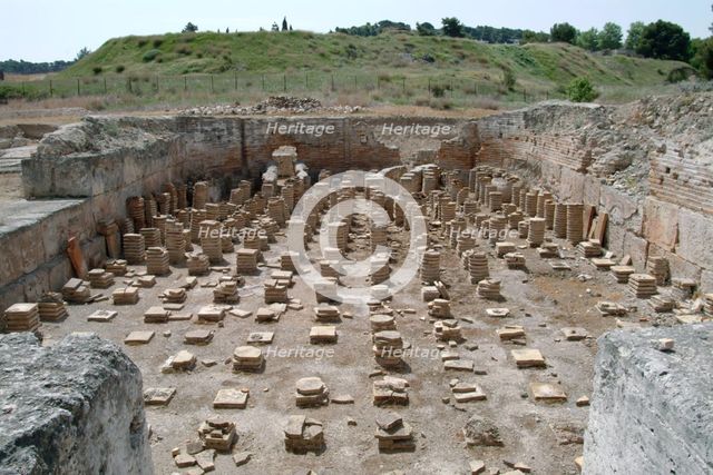 The baths at Isthmia, Greece. Creator: Samuel Magal.
