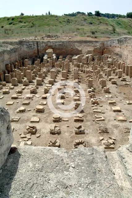 The baths at Isthmia, Greece. Creator: Samuel Magal.
