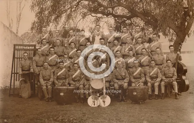 The Battalion Band of the First Battalion, The Queen's Own Royal West Kent Regiment. Poona, India, 1 Artist: Unknown