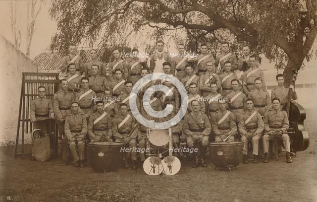 The Battalion Band of the First Battalion, The Queen's Own Royal West Kent Regiment. Poona, India, 1 Artist: Unknown