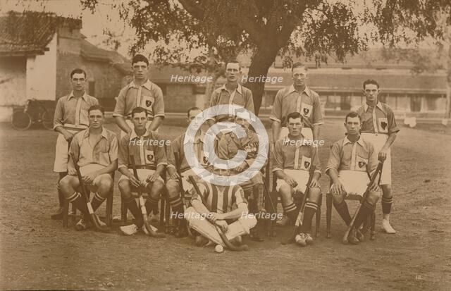The Battalion Hockey Team of the First Battalion, The Queen's Own Royal West Kent Regiment. Poona, I Artist: Unknown
