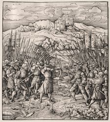 The Battle Against the Blue Company, 1512-1518. Creator: Leonhard Beck (German, c. 1480-1542)