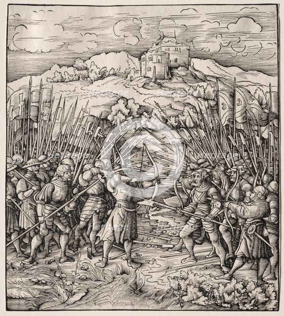 The Battle Against the Blue Company, 1512-1518. Creator: Leonhard Beck (German, c. 1480-1542).