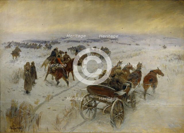 The Battle at Yegorlykskaya, 1928-1929. Artist: Grekov, Mitrofan Borisovich (1882-1934)
