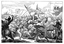 The Battle at Gujerat 19th century