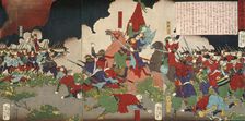 The Battle at Kagoshima, 1877. Creator: Tsukioka Yoshitoshi