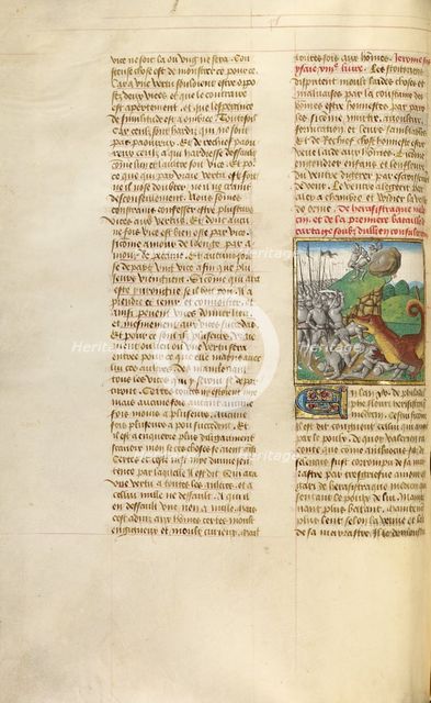 The Battle between Rome and Carthage; Miroir Historial, about 1475. Creator: Unknown.