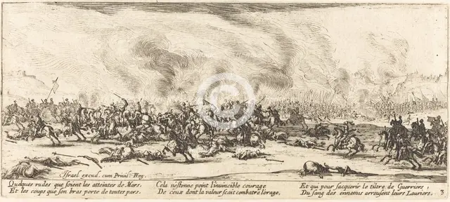The Battle, c. 1633. Creator: Jacques Callot.