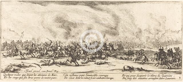 The Battle, c. 1633. Creator: Jacques Callot.