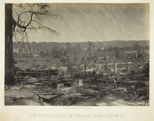 The Battle Field of Peach Tree Creek, Ga., 1864/66. Creator: George N. Barnard