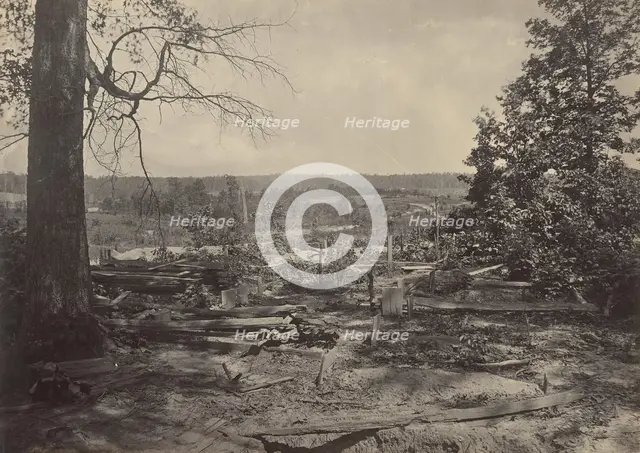 The Battle Field of Peach Tree Creek, Georgia, 1860s. Creator: George N. Barnard.