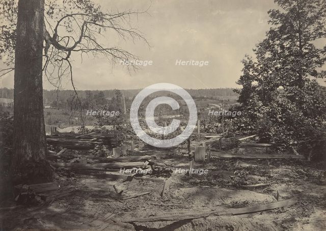 The Battle Field of Peach Tree Creek, Georgia, 1860s. Creator: George N. Barnard.