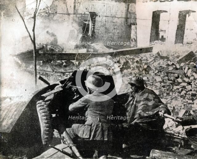 The battle for Stalingrad, 1942. Artist: Unknown