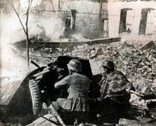 The battle for Stalingrad, 1942. Creator: Unknown