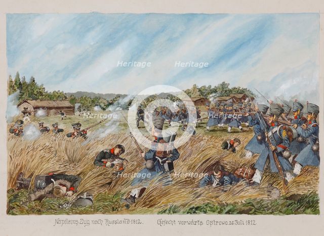 The Battle near Ostrovno on 25 July 1812.