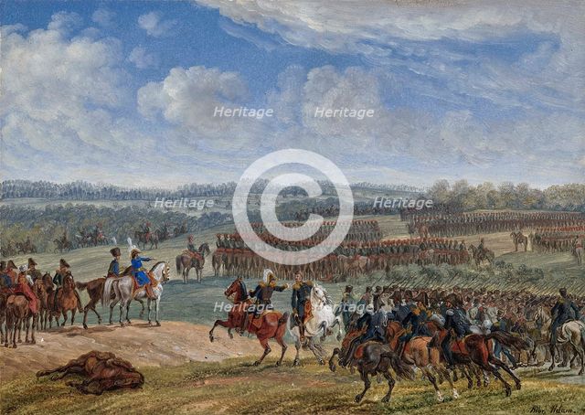 The Battle near Ostrovno on the morning of July 26th, 1812, 1855. Creator: Adam, Albrecht (1786-1862).