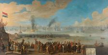 The Battle near Livorno (14 March 1653), after 1653-1660. Creator: Anon