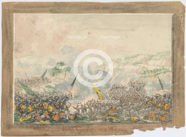 The battle near Provadia on May 1829, 1829. Artist: Anonymous  