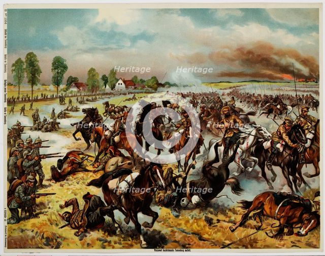 The Battle of Tannenberg, August 1914. Artist: Anonymous 