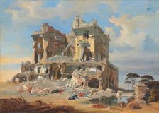 The Battle of the Casino dei Quattro Venti, 1849. Creator: Werner, Carl Friedrich Heinrich (1808-1894)