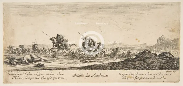 The Battle of the Amalekites, ca. 1645-52. Creator: Stefano della Bella.