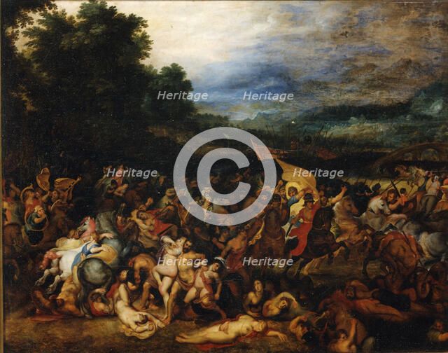 The Battle of the Amazons (Amazonomachia), 1598. Creator: Rubens, Pieter Paul (1577-1640).