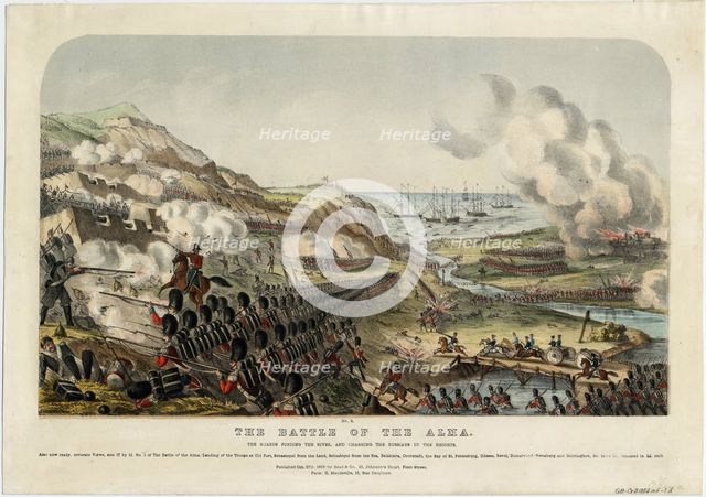 The Battle of the Alma on September 20, 1854, 1854. Artist: Anonymous  